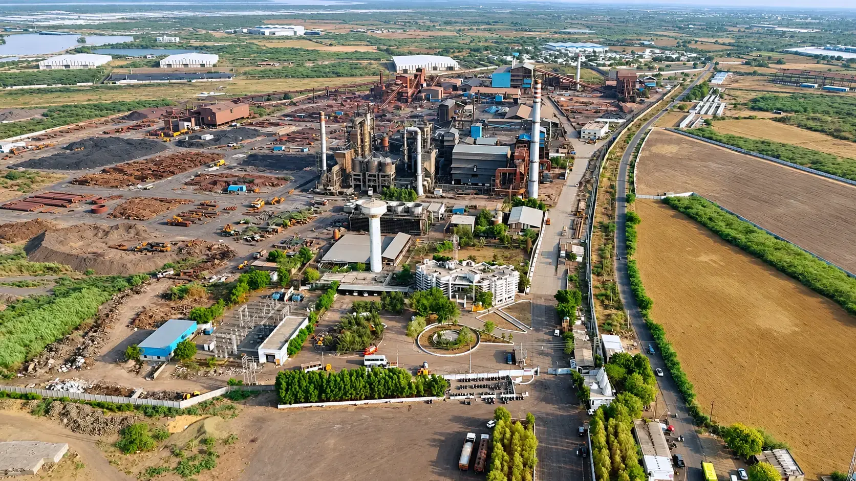 Material handling and conveyor infrastructure at SAL Steel