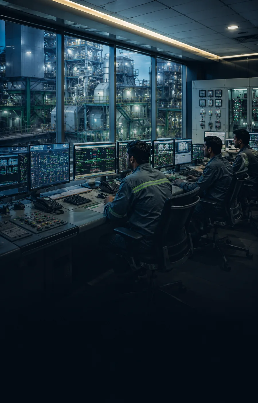 Control room monitoring SAL Steel plant systems